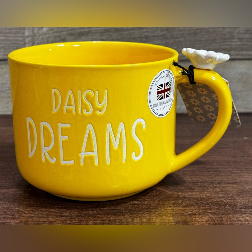 Cute 🥰 Butterfly Daisy 🌼 Dreams Mug Designed in England by Bluebird And Willow